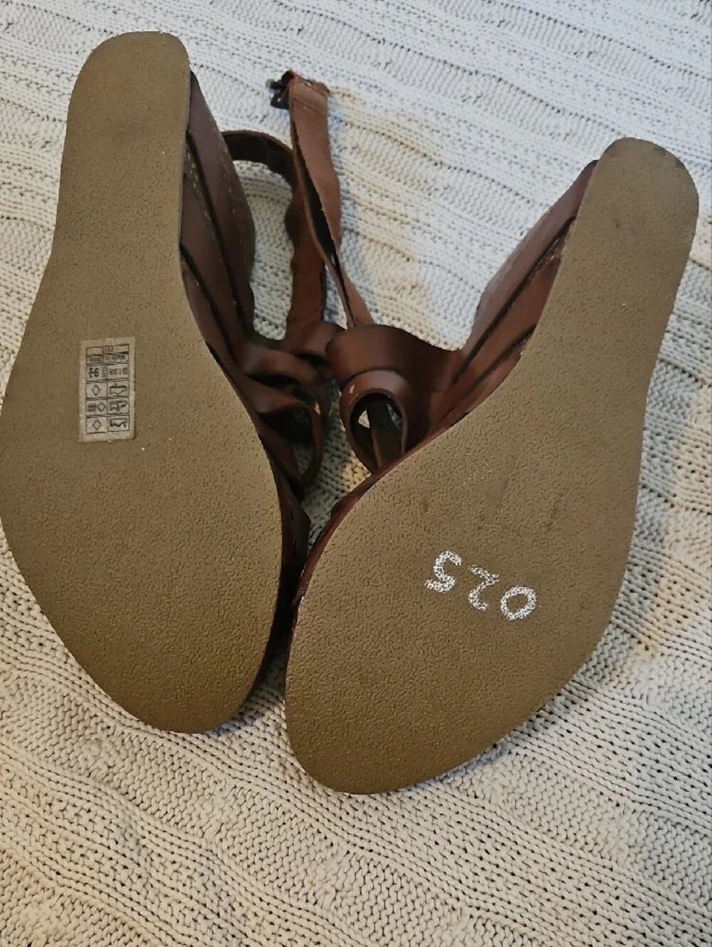 Blowfish Brown Strappy Cork Wedge Sandals